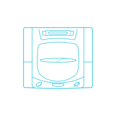 Digital Video Game Consoles Sega Saturn Outline Svg Vector, Free Vectors File